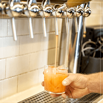 Drinks on sale on tap